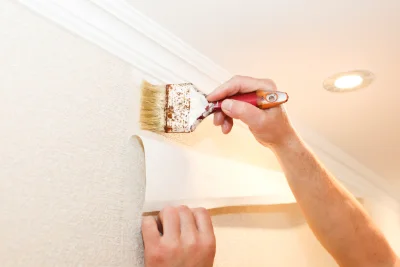 Pose de papier peint à Luxe-Sumberraute — revêtements muraux et toiles de verre